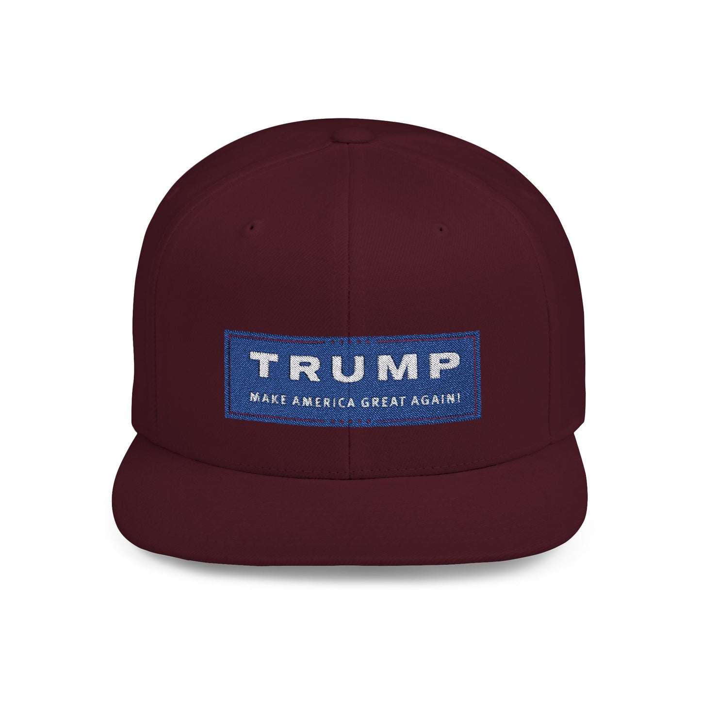 Trump Make America Great Again Flat Bill Snapback – Lightweight, Custom Fit, Premium Quality