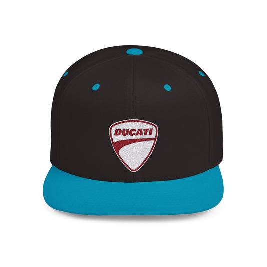 Ducati Flat Bill Snapback – Lightweight, Custom Fit, Premium Quality