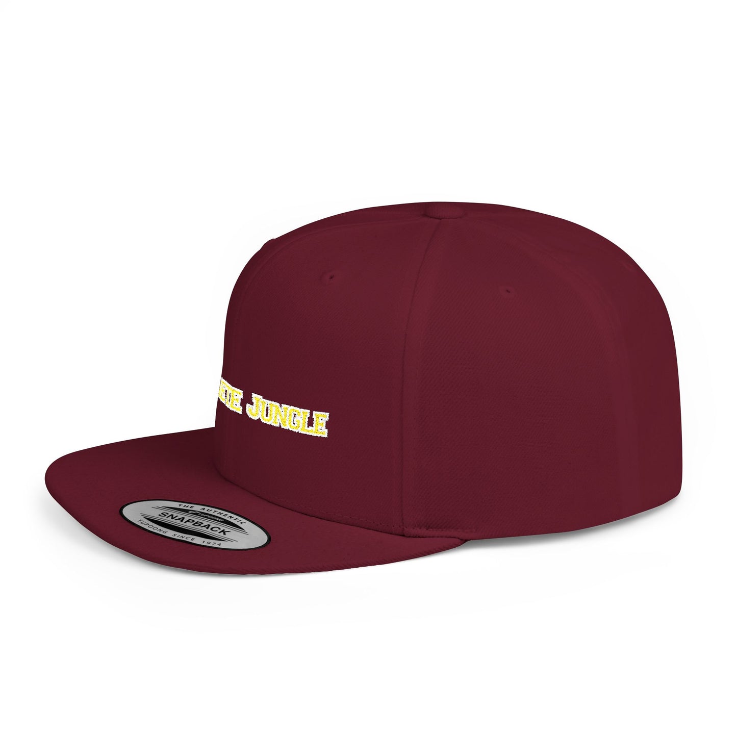 Text Concrete Jungle Flat Bill Snapback – Lightweight, Custom Fit, Premium Quality