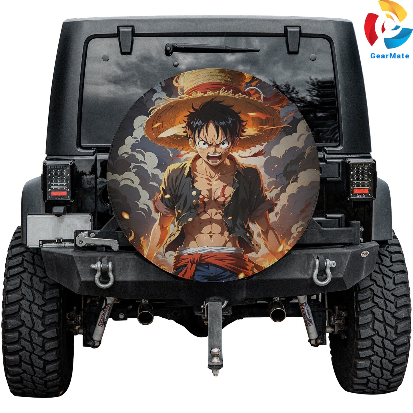 One Piece Lutfi Straw Hat Pirates Spare Tire Cover – Premium Waterproof UV-Resistant Protector