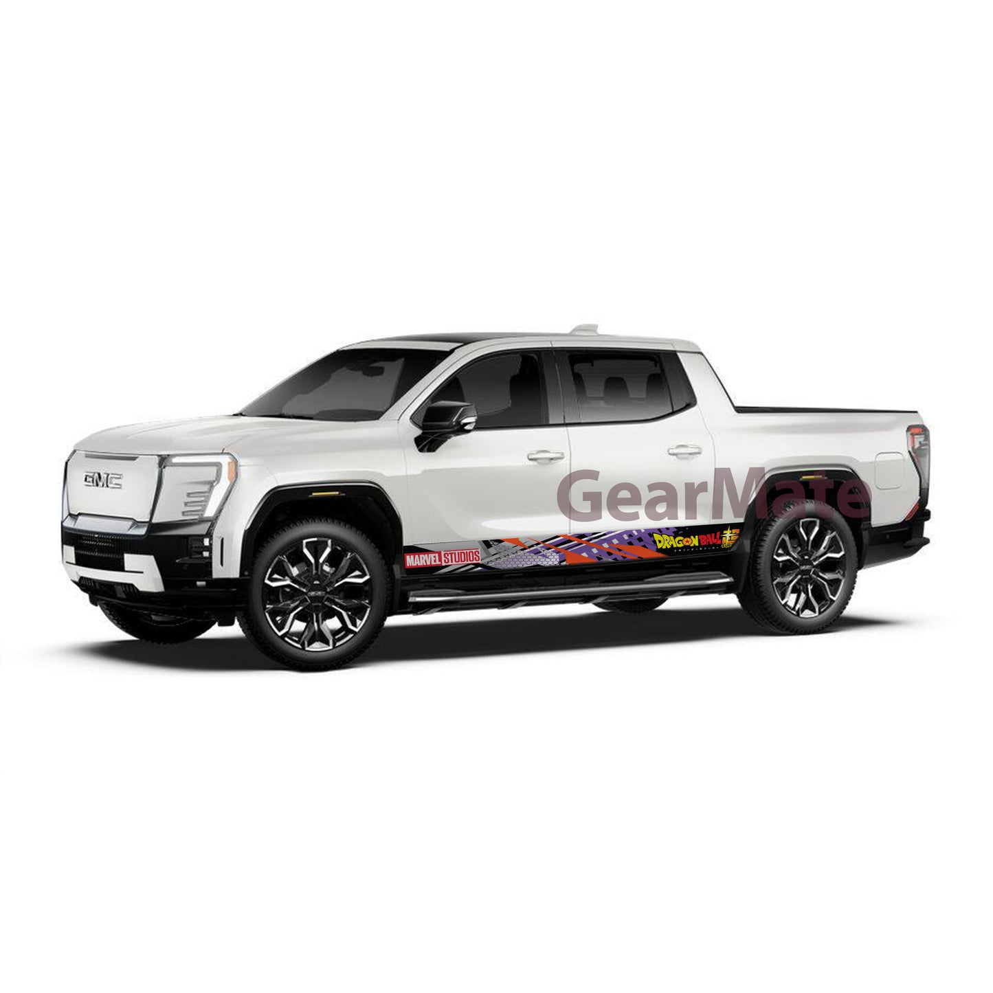 Racing Purple O Marvel Dragon Ball Super Rocker Panel Graphic Decal Kit (Left & Right Sides) - High Quality Vinyl for Trucks & SUVs