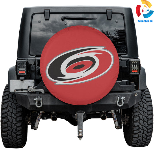 Carolina Hurricanes NHL Hookey Season Spare Tire Cover – Premium Waterproof UV-Resistant Protector