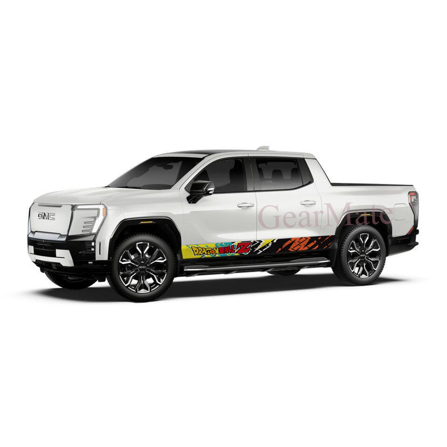 Sport Racing Dragon Ball Z Rocker Panel Graphic Decal Kit (Left & Right Sides) - High Quality Vinyl for Trucks & SUVs