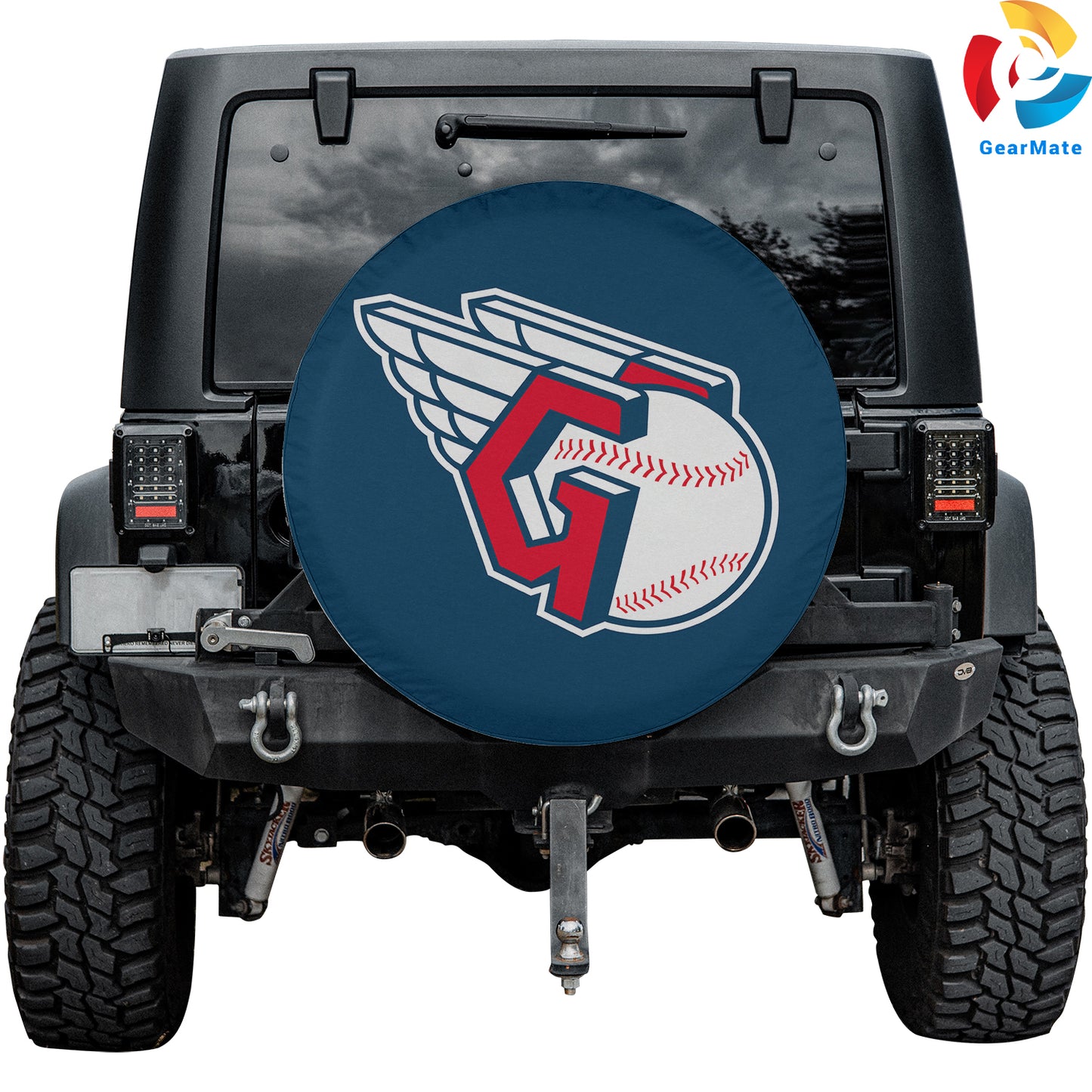 Cleveland Guardians MLB Spare Tire Cover – Premium Waterproof UV-Resistant Protector