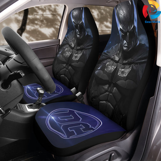 Batman Purple Shadow DC Car Seat Covers – High Quality Graphic and Polar Fleece Protector Set