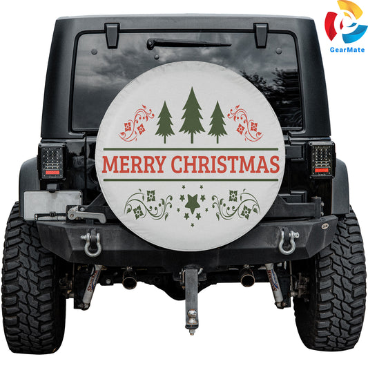 Merry Christmas Tree Spare Tire Cover – Premium Waterproof UV Resistant Protector