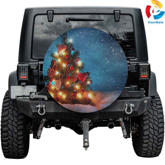 Merry Christmas 2024 Christmas Tree Spare Tire Cover – Premium Waterproof UV Resistant Protector