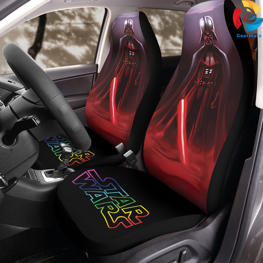 Darth Vader Iliki Car Seat Covers – High Quality Graphic and Polar Fleece Protector Set