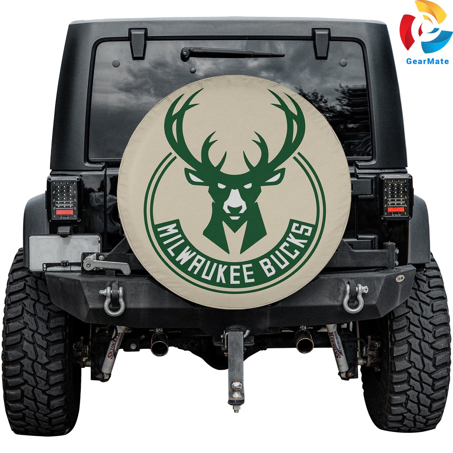 Milwaukee Bucks NBA Fans Spare Tire Cover – Premium Waterproof UV-Resistant Protector