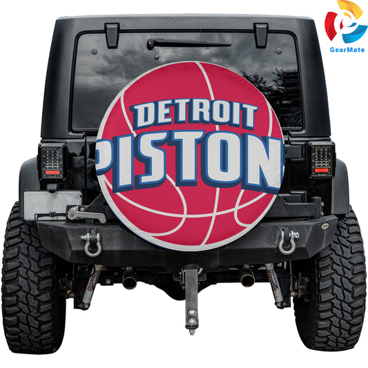 Detroit Pistons NBA Spare Tire Cover – Premium Waterproof UV-Resistant Protector