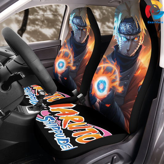 Naruto Strong Car Seat Covers – High Quality Graphic and Polar Fleece Protector Set