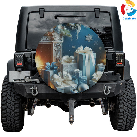 Merry Christmas 2024 Holiday Car Decor Spare Tire Cover – Premium Waterproof UV Resistant Protector