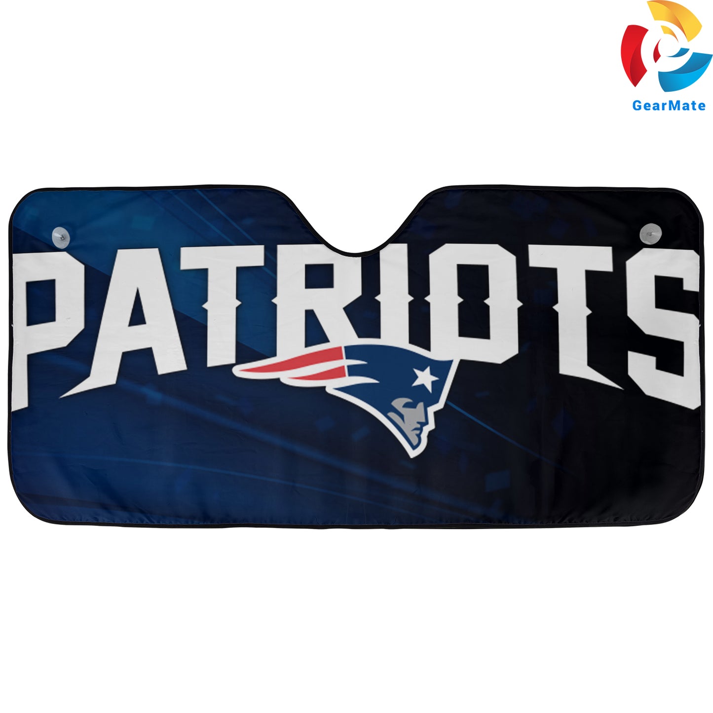 New England Patriots NFL Football Logo Car Cover Reflective Car Sunshade – Premium Heat & UV Protection, Universal Fit