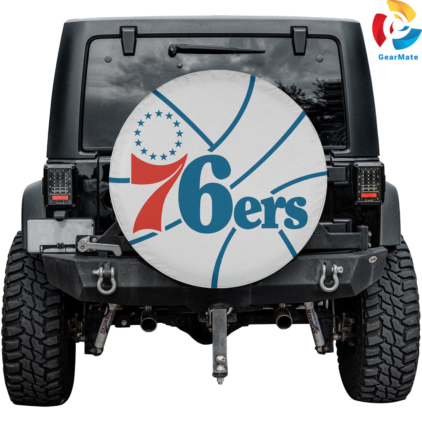 Philadelphia 76ers NBA Team Spare Tire Cover – Premium Waterproof UV-Resistant Protector