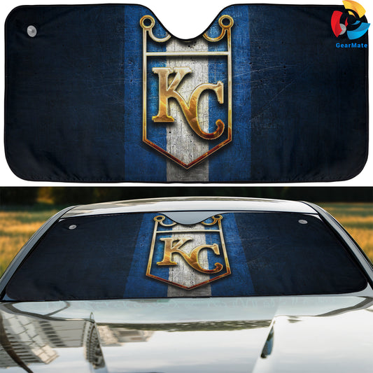 Kansas City Royals MLB Baseball The Royals Reflective Car Sunshade – Premium Heat & UV Protection, Universal Fit