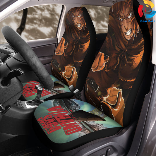 Thorfinn Vinland Saga Car Seat Covers – High Quality Graphic and Polar Fleece Protector Set