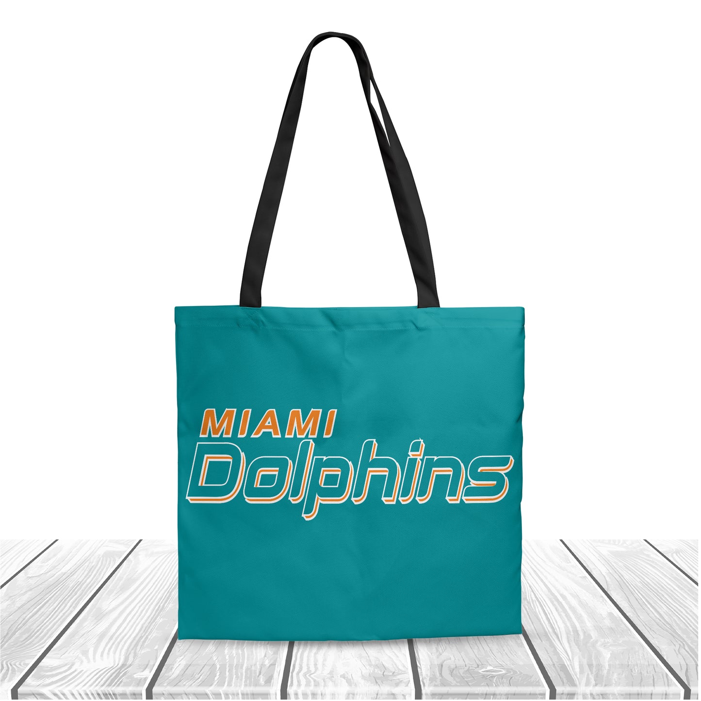 Miami Dolphins NFL Fans Polyester Canvas Tote Bag – Durable and Stylish