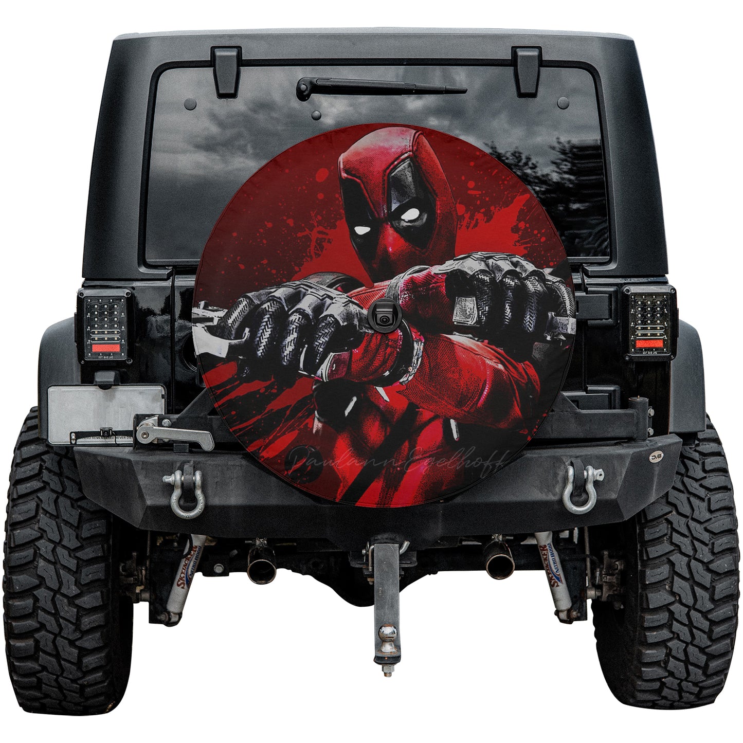 Marvel Deadpool Spare Tire Cover – Premium Waterproof UV Resistant Protector