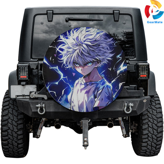 Hunter x Hunter Killua Zoldyck Anime Fans Spare Tire Cover – Premium Waterproof UV-Resistant Protector