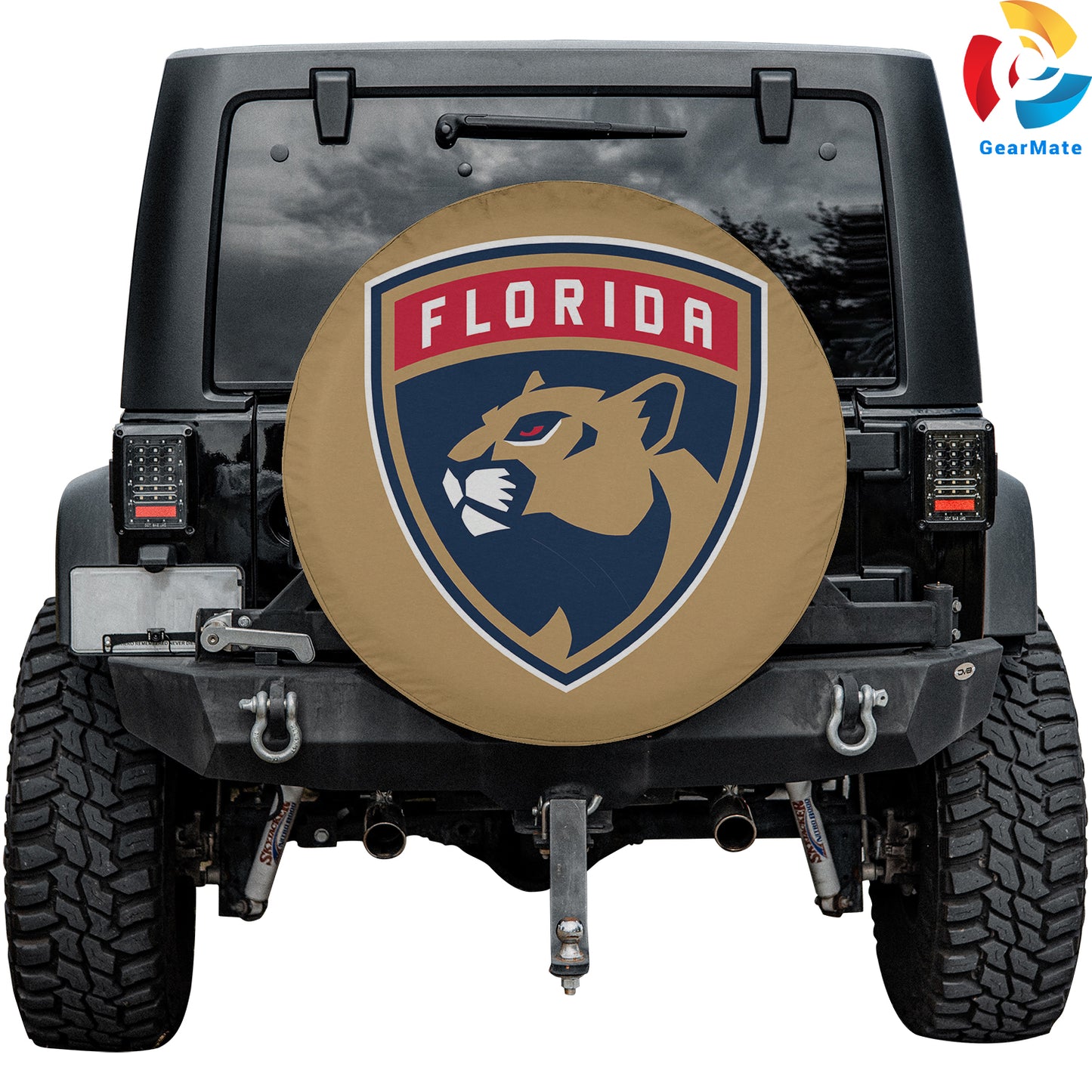 Florida Panthers Hookey Spare Tire Cover – Premium Waterproof UV-Resistant Protector