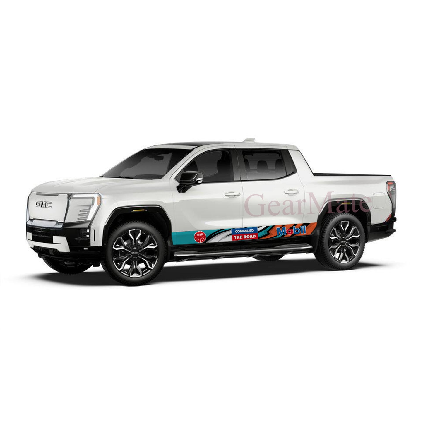 Command The Road Mobil Rocker Panel Graphic Decal Kit (Left & Right Sides) - High Quality Vinyl for Trucks & SUVs