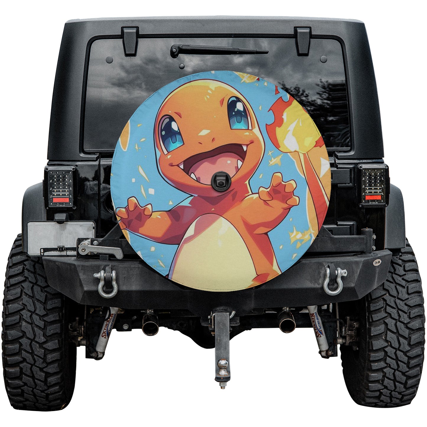 Pokemon Charmander Anime Spare Tire Cover – Premium Waterproof UV Resistant Protector