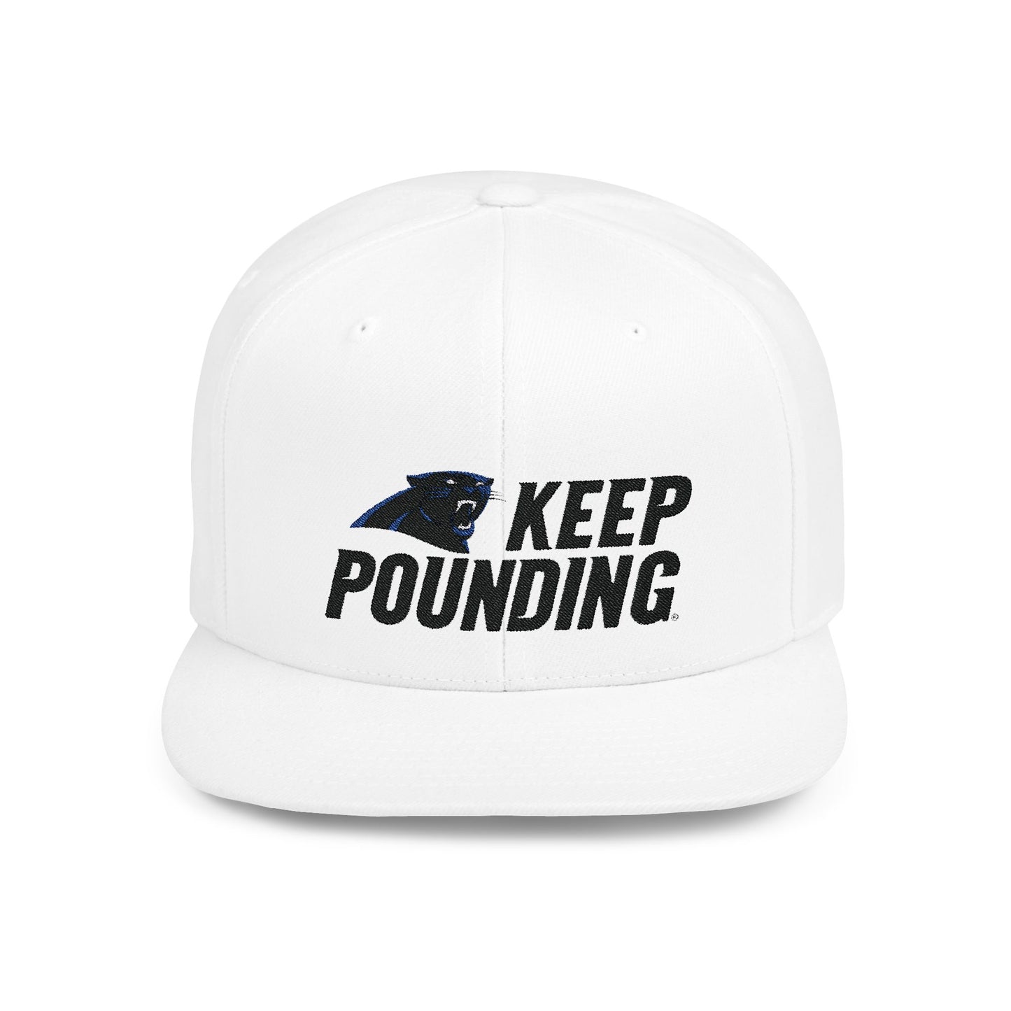 Carolina Panthers Keep Pounding Flat Bill Snapback – Lightweight, Custom Fit, Premium Quality