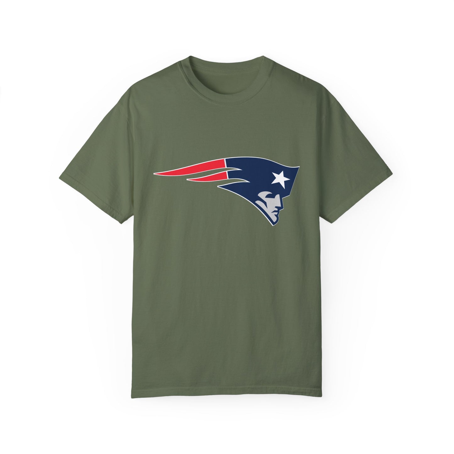 New England Patriots Gear Garment-Dyed T-Shirt – Premium Cotton Tee for Customization