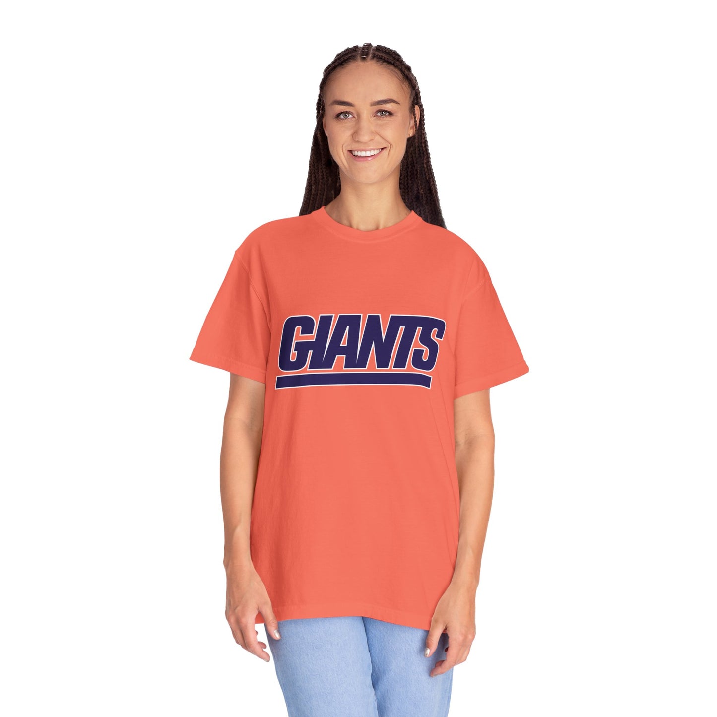 New York Giants Gear Garment-Dyed T-Shirt – Premium Cotton Tee for Customization