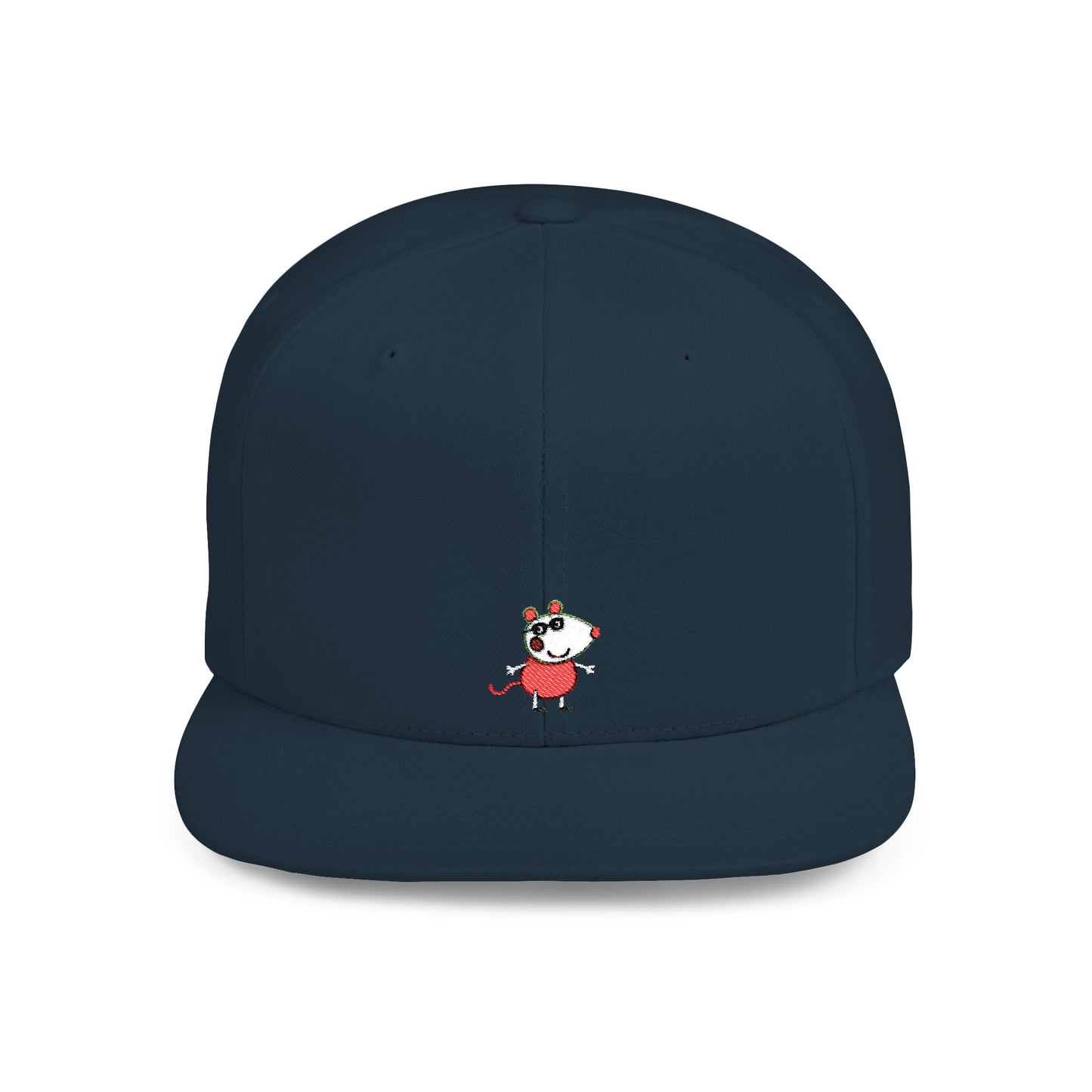 Icons Embroidered Peppa Flat Bill Snapback – Lightweight, Custom Fit, Premium Quality
