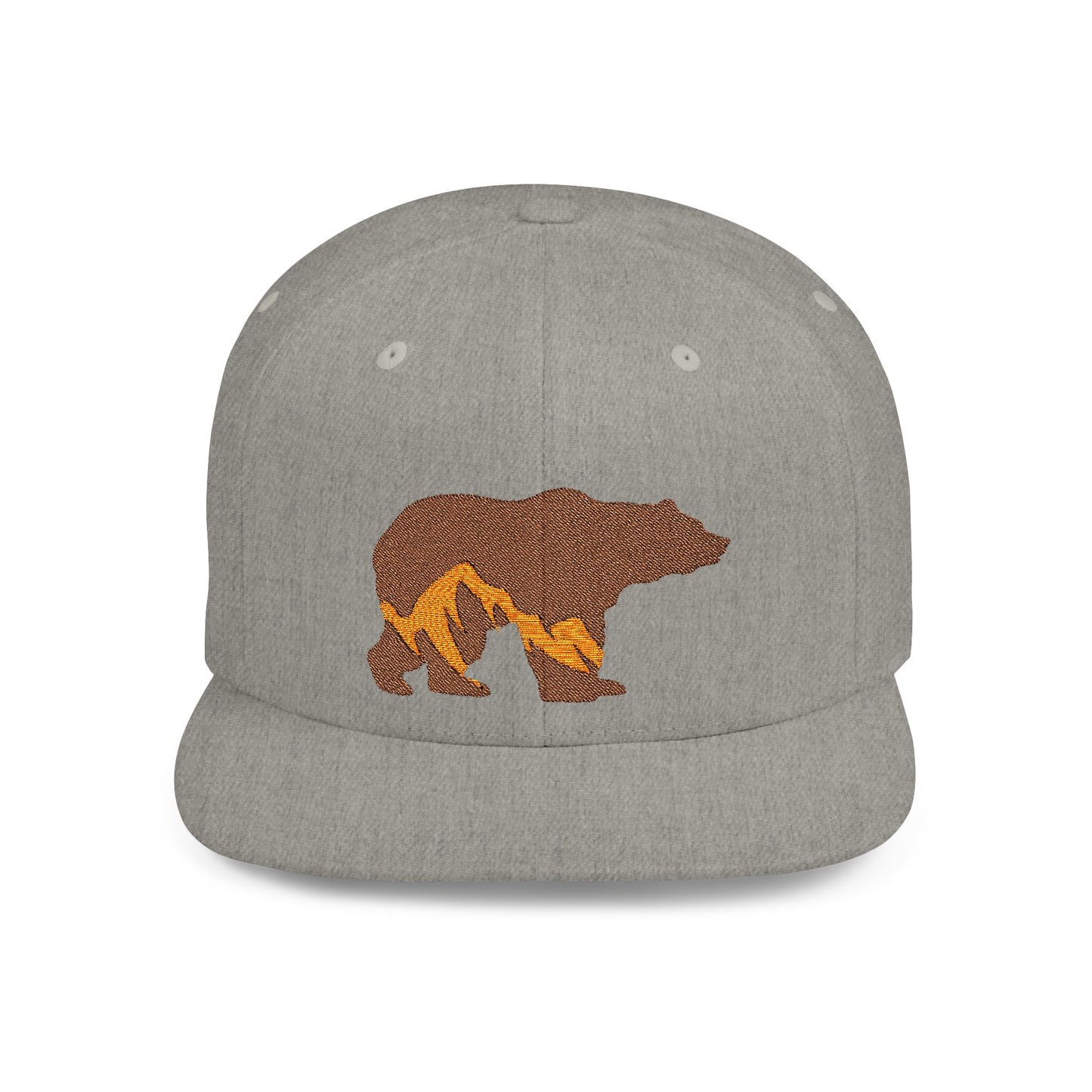 Bear Mountain Flat Bill Snapback – Lightweight, Custom Fit, Premium Quality