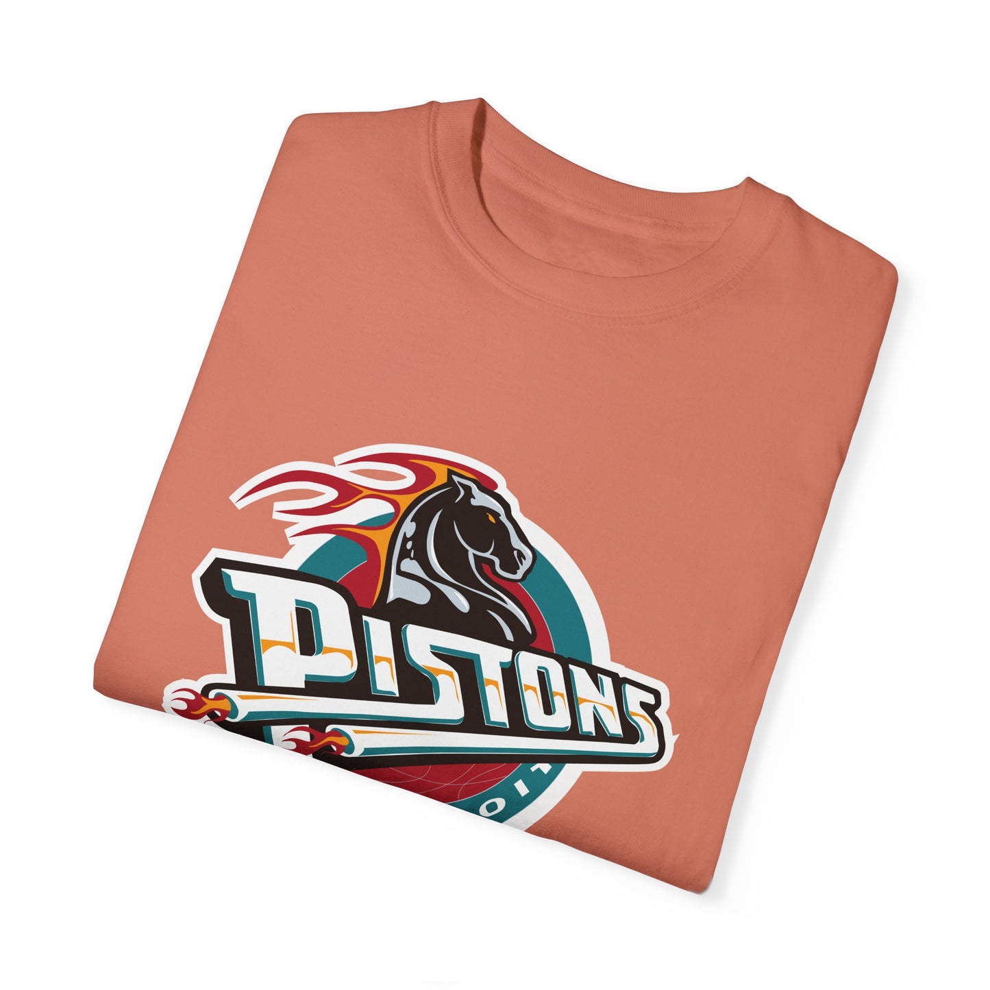 Detroit Pistons Basketball Life Garment-Dyed T-Shirt – Premium Cotton Tee for Customization