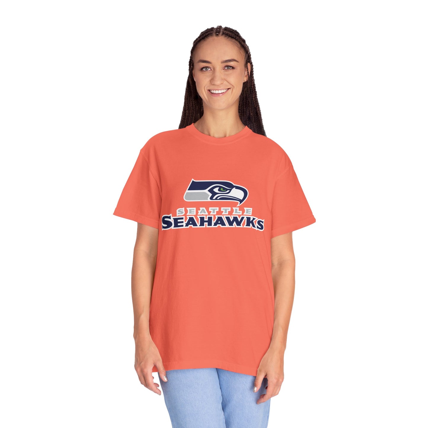 Seattle Seahawks Gear Garment-Dyed T-Shirt – Premium Cotton Tee for Customization