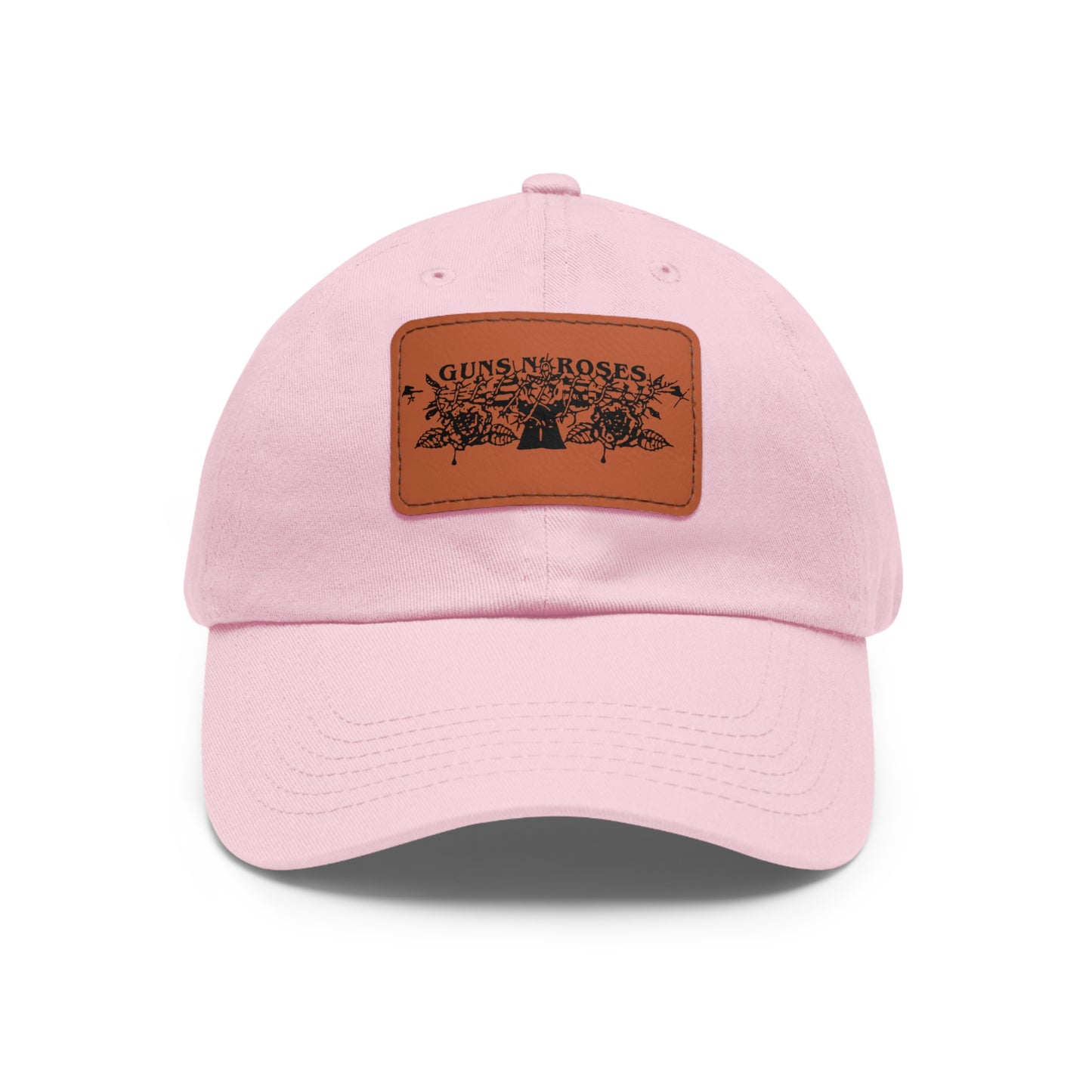 Dad Leather Patch Hat Gun and Rose – Timeless Style, Perfect Fit