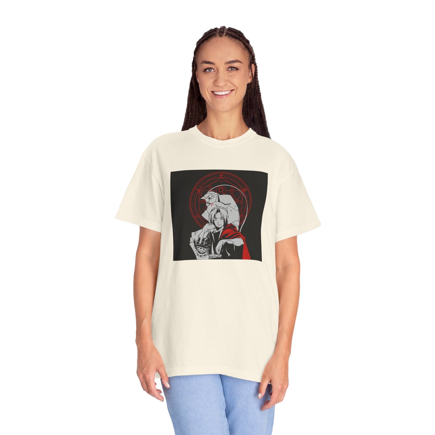 Fullmetal Alchemist Black Background Garment-Dyed T-Shirt – Premium Cotton Tee