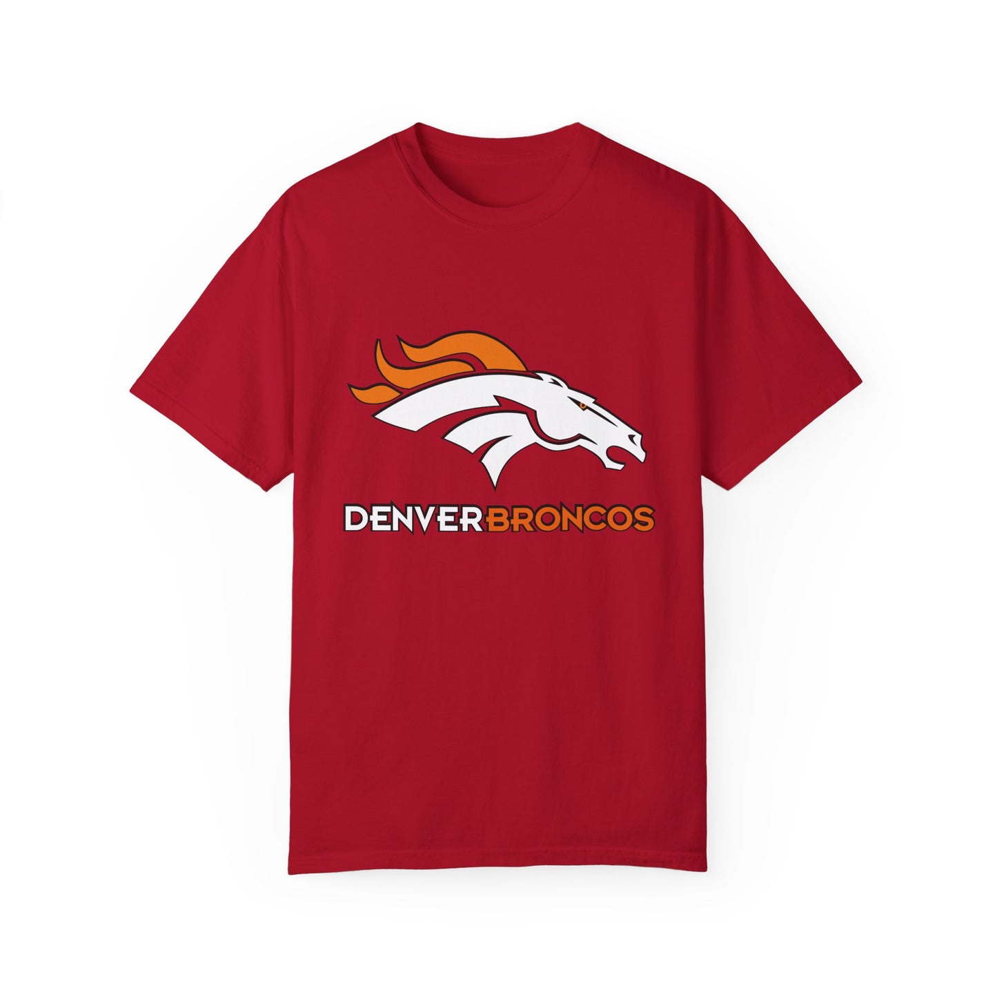 Denver Broncos Gear Garment-Dyed T-Shirt – Premium Cotton Tee for Customization