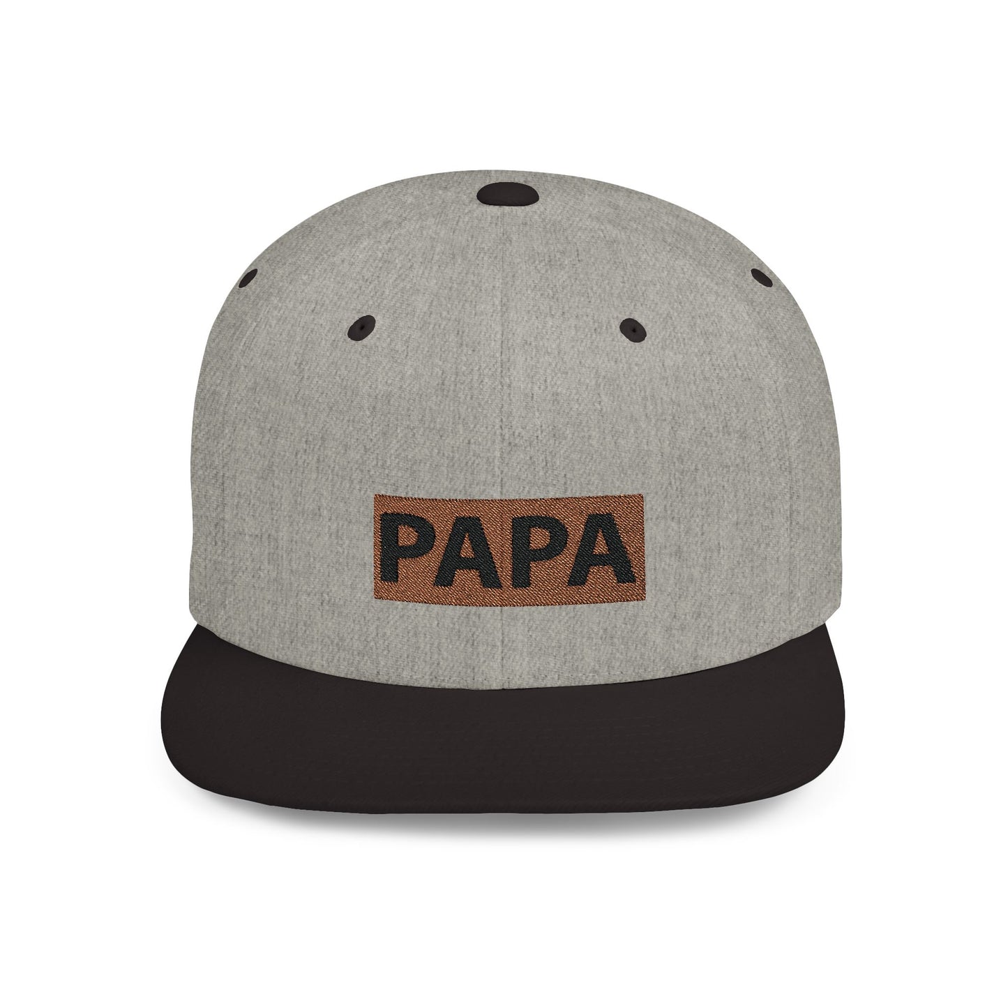 Papa Flat Bill Snapback – Lightweight, Custom Fit, Premium Quality