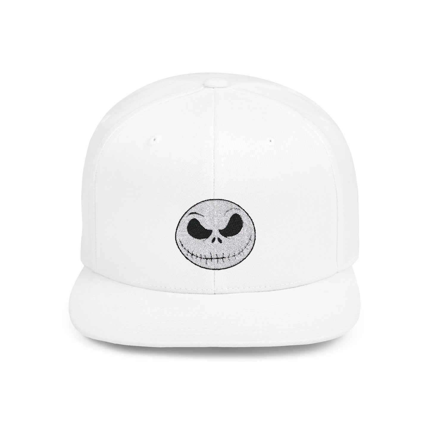 Jack Skellington Flat Bill Snapback – Lightweight, Custom Fit, Premium Quality