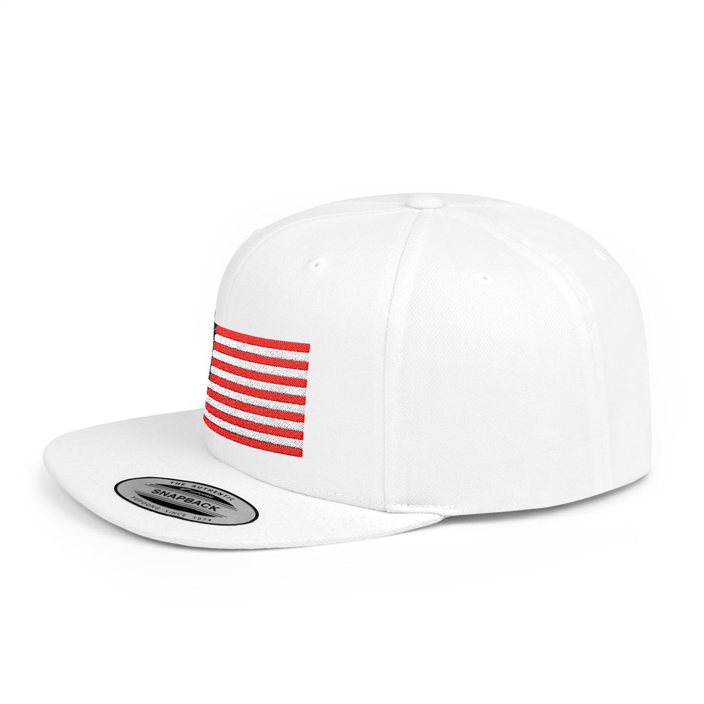 American Flag Flat Bill Snapback – Lightweight, Custom Fit, Premium Quality