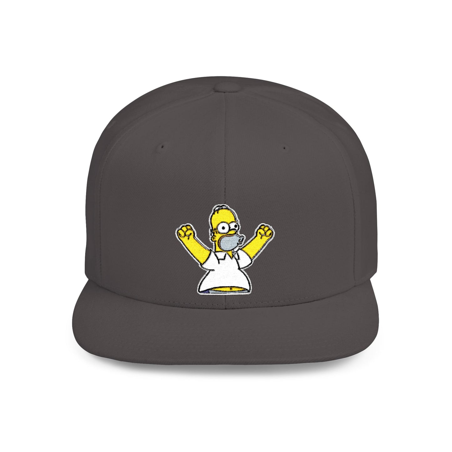 Homer Simpson Flat Bill Snapback – Lightweight, Custom Fit, Premium Quality