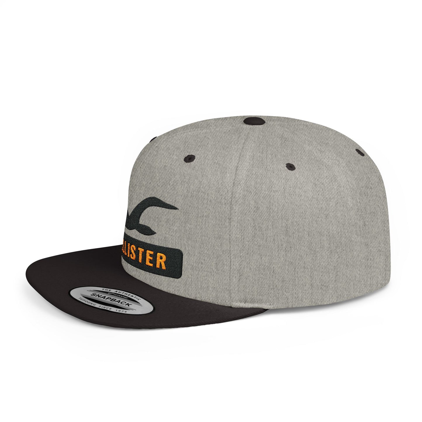 Hollister Flat Bill Snapback – Lightweight, Custom Fit, Premium Quality