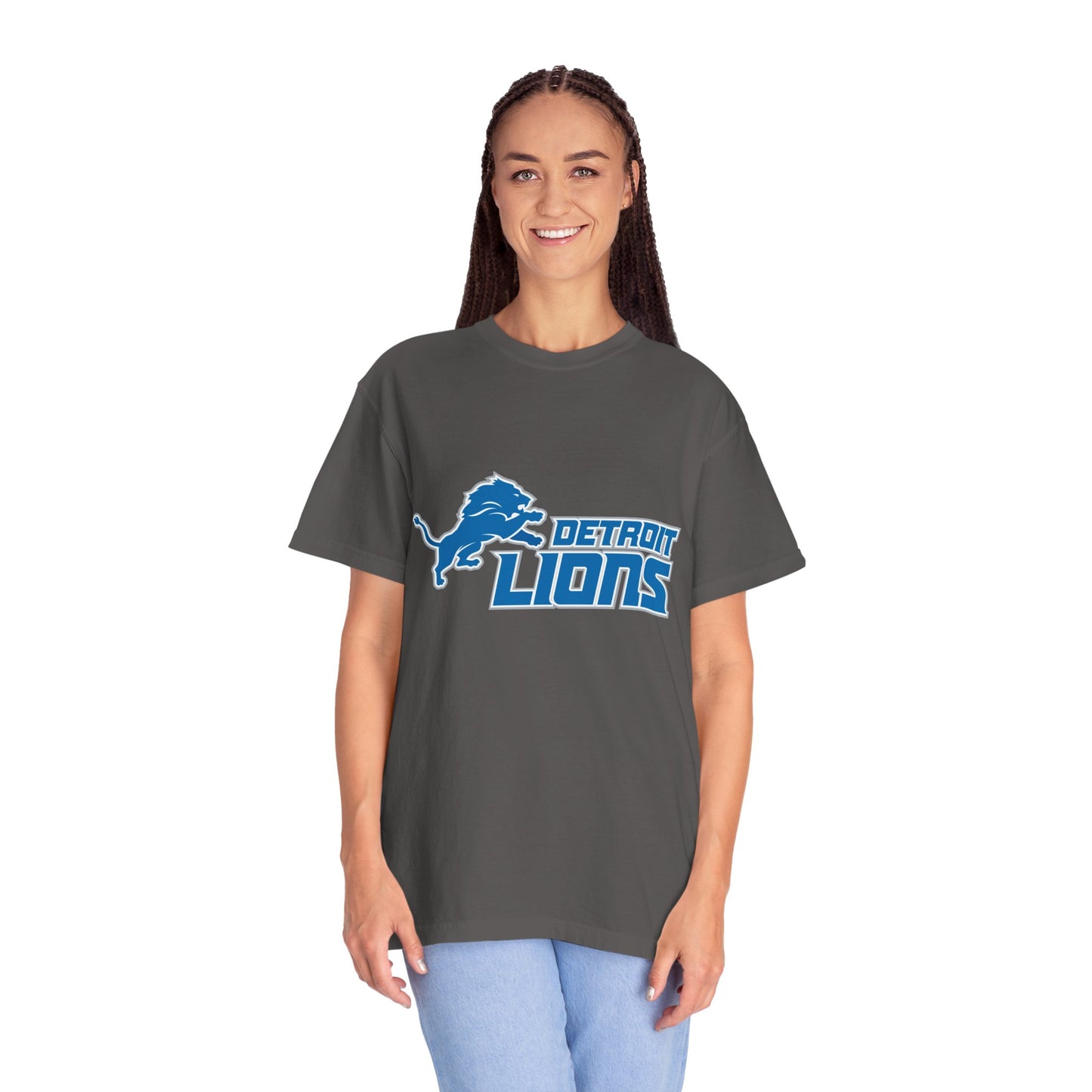 Detroit Lions Nation Garment-Dyed T-Shirt – Premium Cotton Tee for Customization