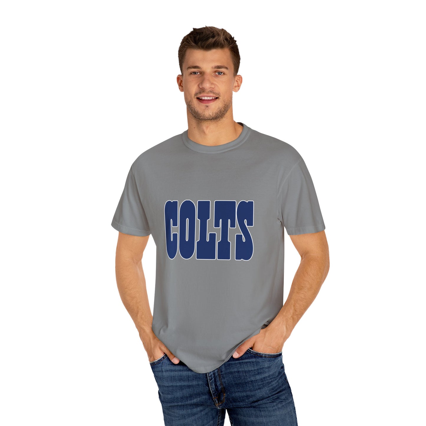 Indianapolis Colts Apparel Garment-Dyed T-Shirt – Premium Cotton Tee for Customization