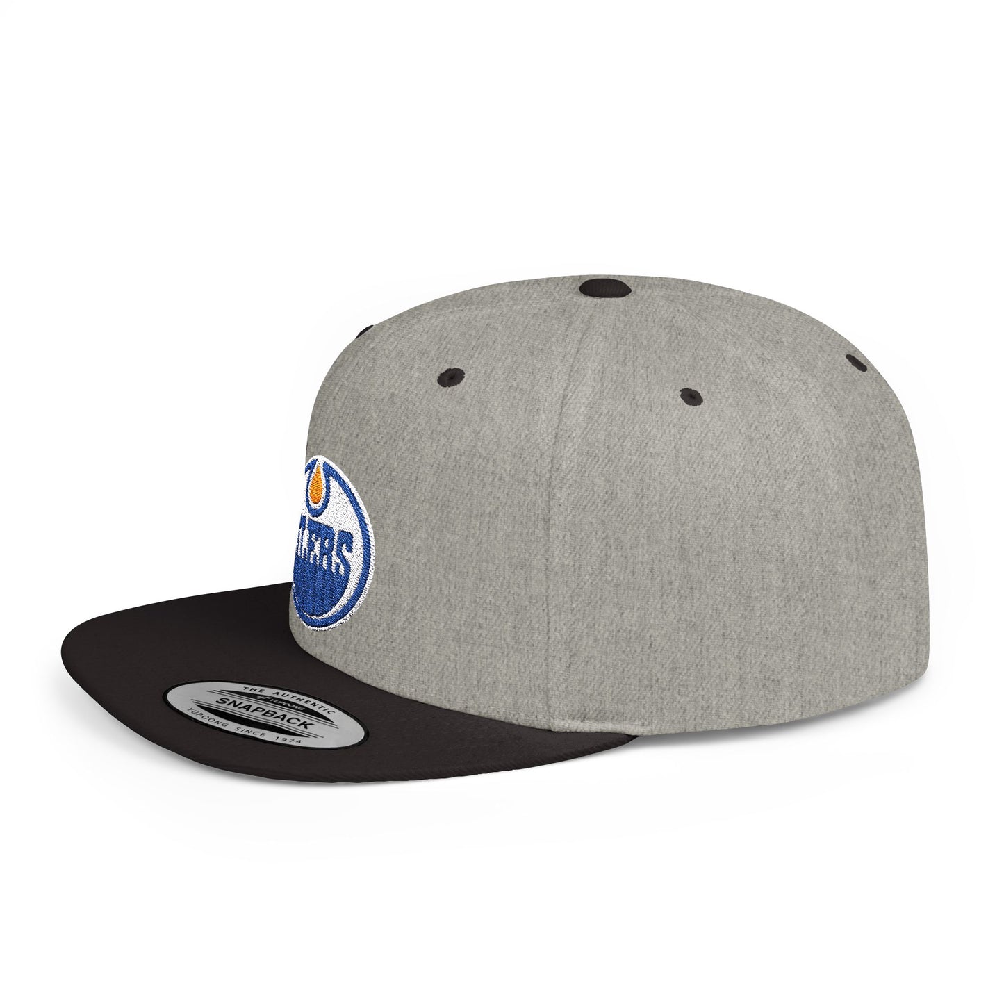 Edmonton Oilers Flat Bill Snapback – Lightweight, Custom Fit, Premium Quality