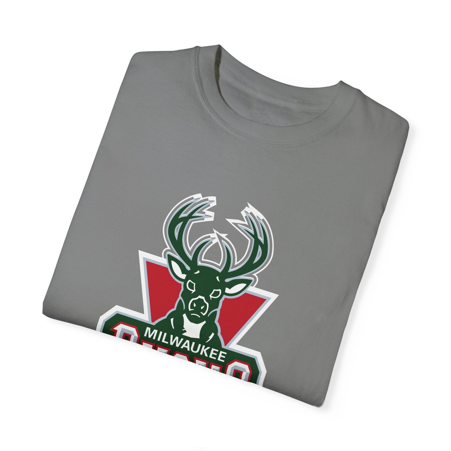 Milwaukee Bucks Hoop Lifestyle Garment-Dyed T-Shirt – Premium Cotton Tee for Customization