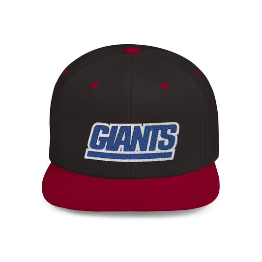 New York Giants Gameday Flat Bill Snapback – Lightweight, Custom Fit, Premium Quality