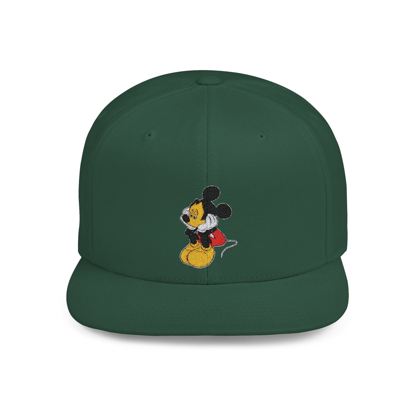 Mickey Mouse Sad Disney Flat Bill Snapback – Lightweight, Custom Fit, Premium Quality