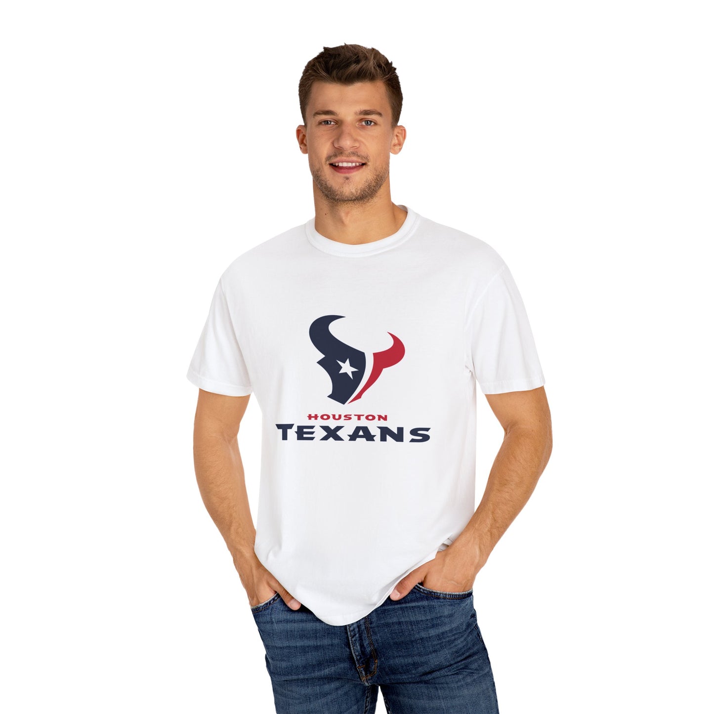 Houston Texans Fan Gifts Garment-Dyed T-Shirt – Premium Cotton Tee for Customization