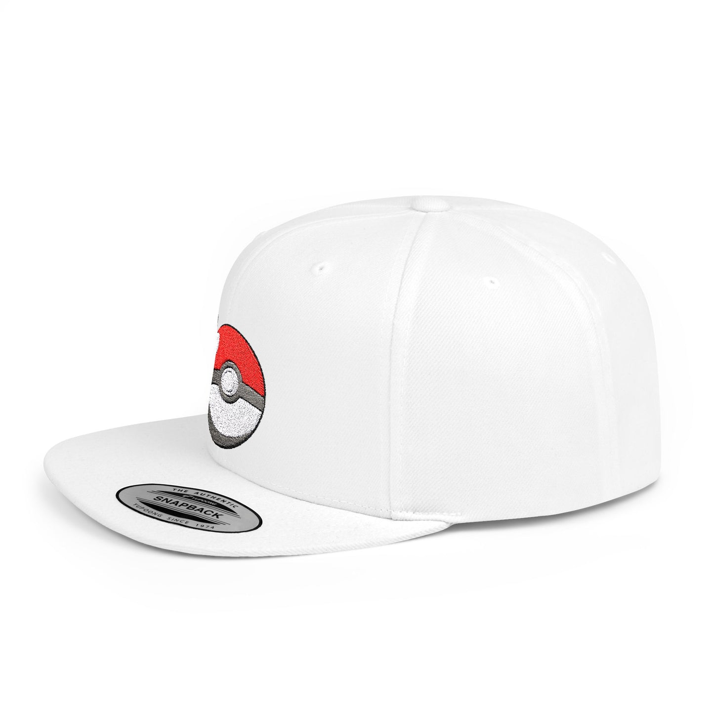 Pokemon Ball Flat Bill Snapback – Lightweight, Custom Fit, Premium Quality