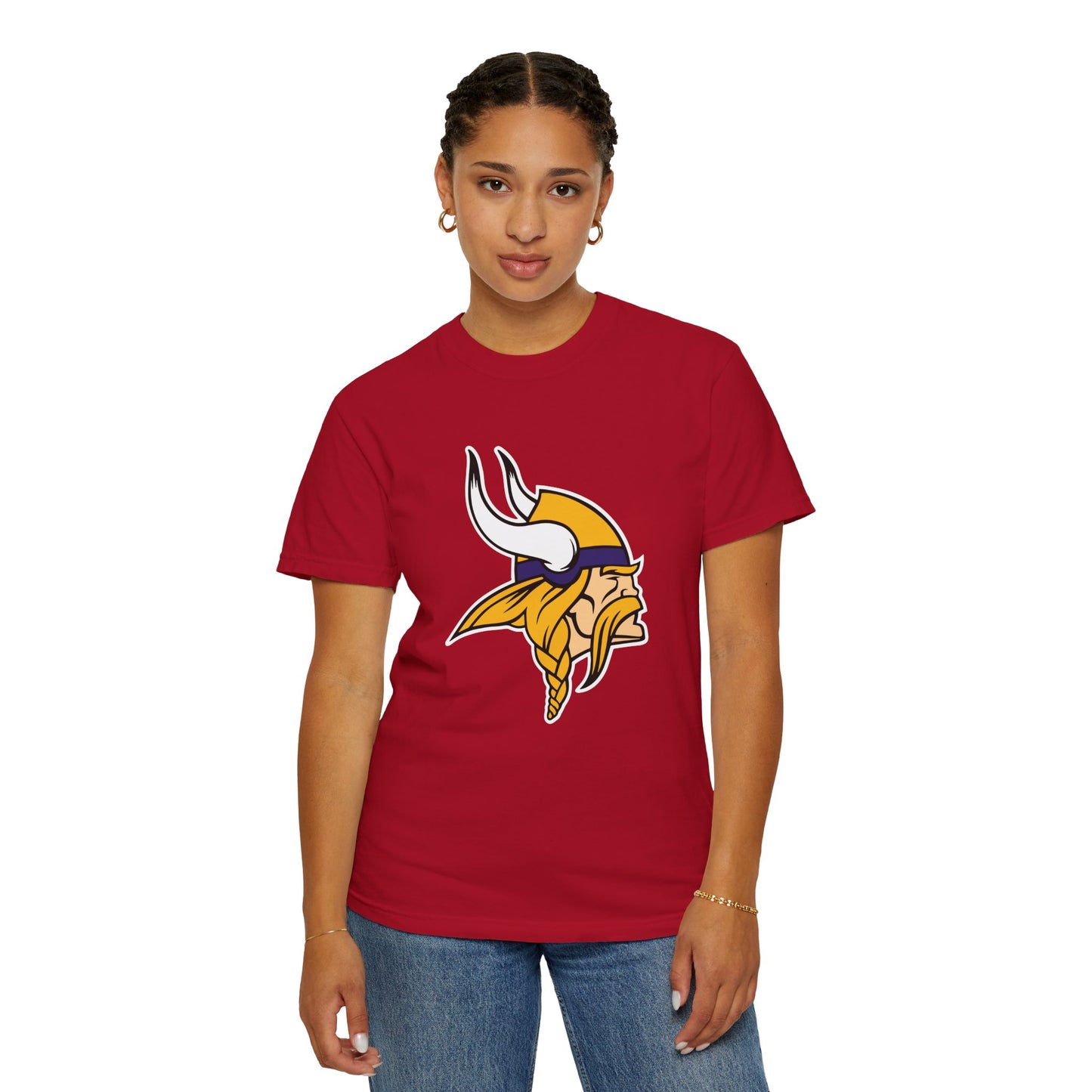 Minnesota Vikings Gear Garment-Dyed T-Shirt – Premium Cotton Tee for Customization